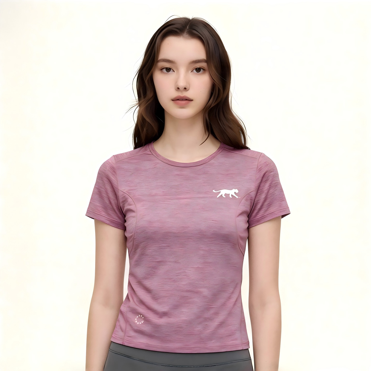 Women Quick Dry Breathable Workout T-Shirt, Slim Fit Heather Short Sleeve Athletic Top - WideWay Sportswear